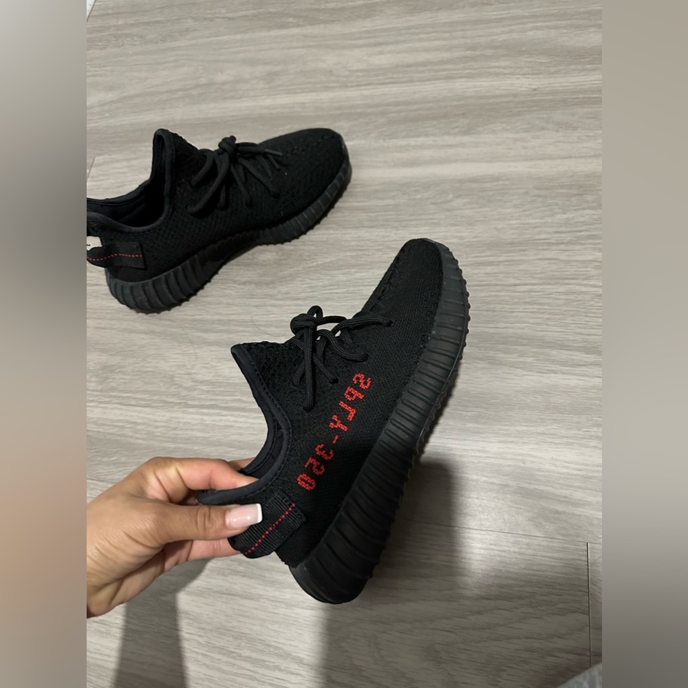 Yeezy boost 350 black and red